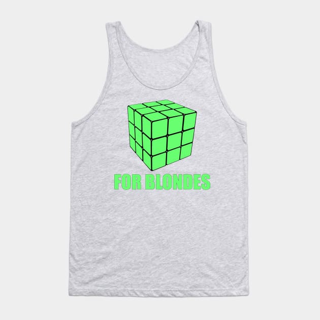 Rubik Cube for Blondes Tank Top by ilola